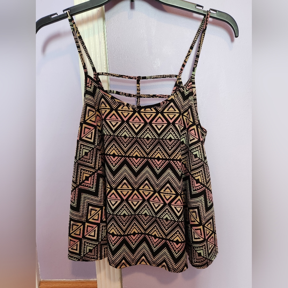 Soprano Colorful Striped/Polkadoted Tank Top
